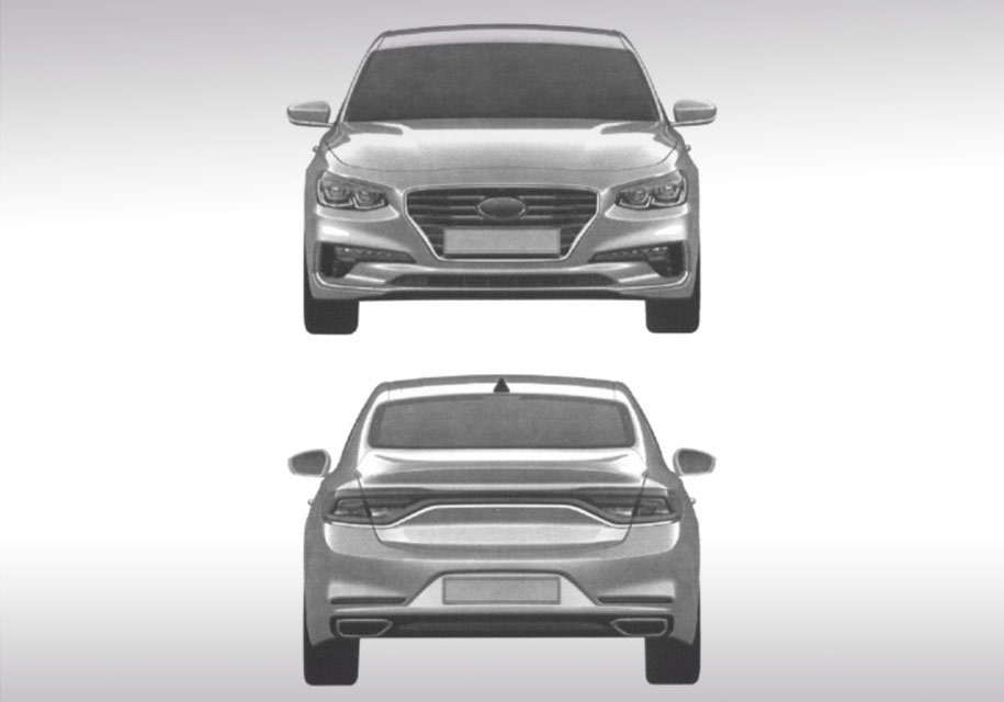 В России запатентовали дизайн большого седана Hyundai, AvtoSpot [АвтоСпот]