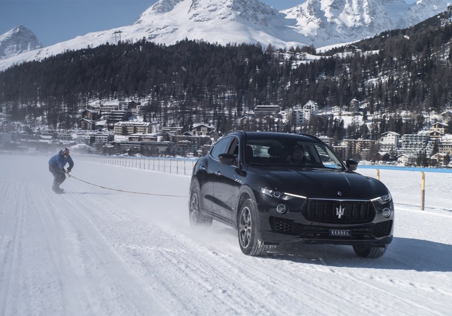 Maserati Levante разогнал сноубордиста до 152 километров в час