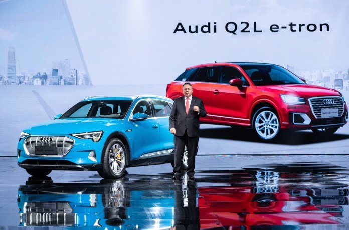 Audi показала первое изображение электрического Q2 L e-tron