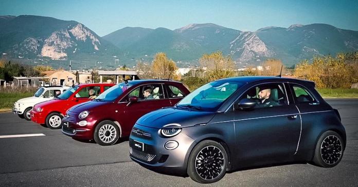 Дрэг-гонка: четыре поколения Fiat 500 сразились на треке