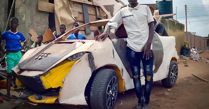 Видео: африканский подросток построил машину с нуля за 200 долларов