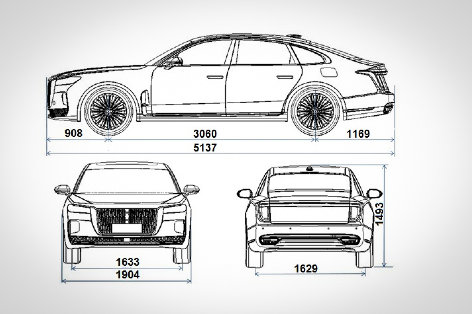 Роскошный китайский седан hongqi h9 стал на шаг ближе к