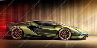 Опубликовано первое изображение гибрида Lamborghini